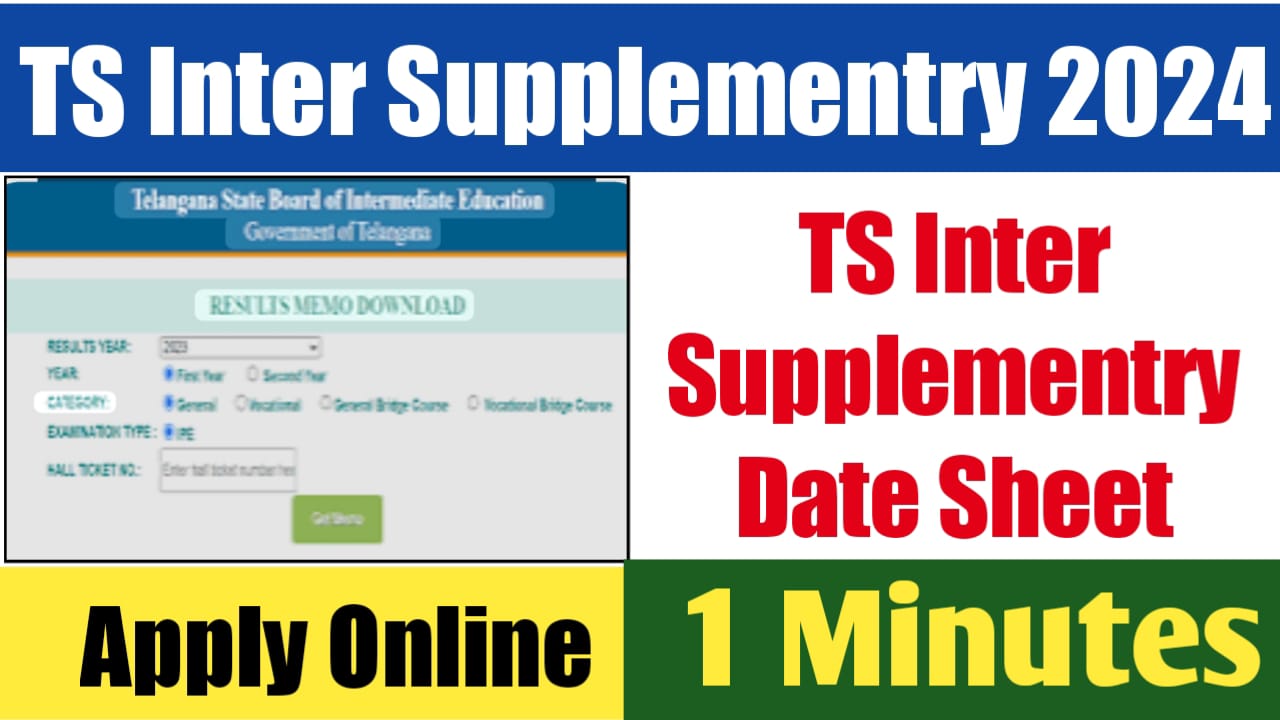 TS Inter Supplementary Exam 2024