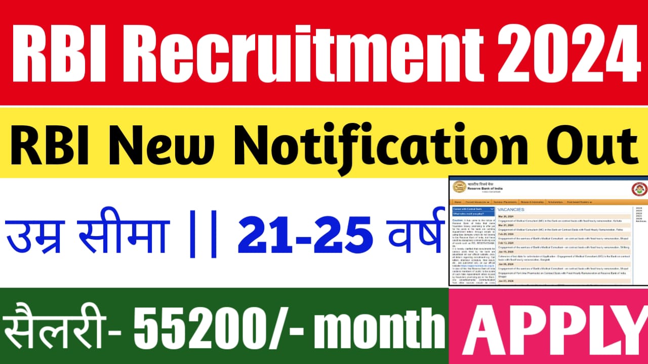 RBI Recruitment 2024 Notification