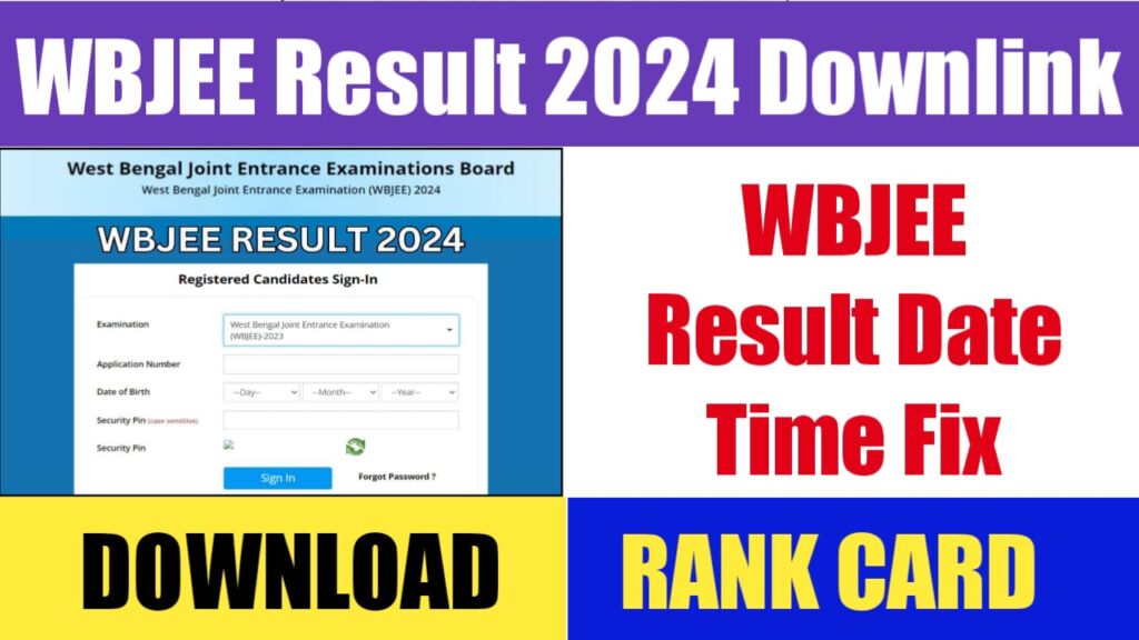 WBJEE Result 2024 Downlink
