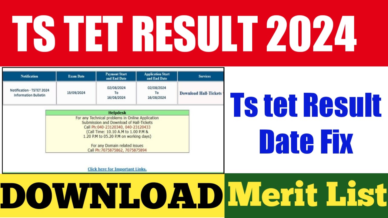 Ts TET Result 2024 Date
